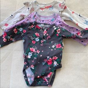 Set of 3 carters 3 month Onies